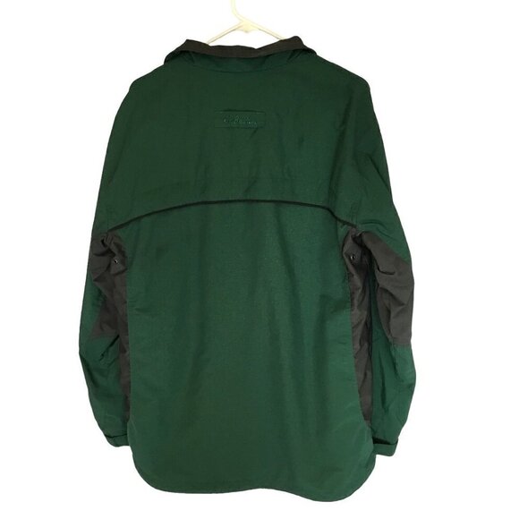 Cabela's Outdoor Men's Waterproof Nylon Jacket Medium Tall in Green and Black - Picture 2 of 10